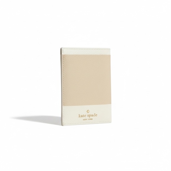 kate spade Accessories - Kate Spade Beige and White passport holder